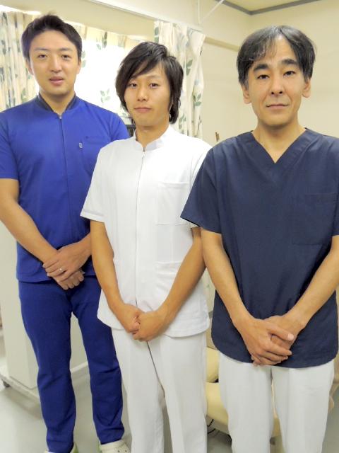 長谷川院長＆玉川柔道整復師＆古屋鍼灸師